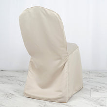 Toffee Lamour Satin Large Banquet Chair Cover, Crown Back Reusable Chair Cover