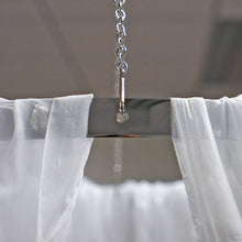 40ftx10ft White Sheer Ceiling Drape Curtain Panels Fire Retardant Fabric